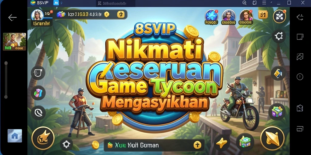 Tangkapan layar gameplay 8SVIP yang menunjukkan pembangunan bisnis yang dinamis.