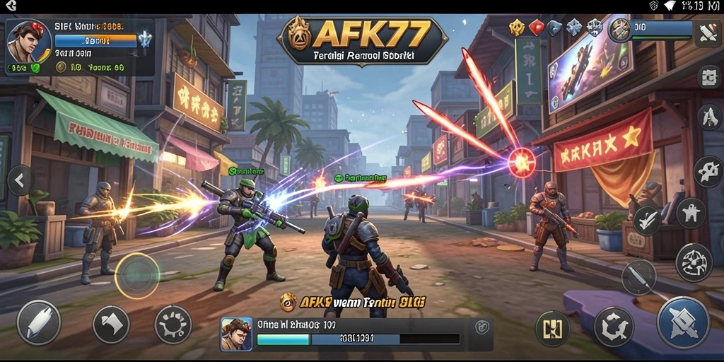 Tampilan gameplay seru dalam AFK77 dengan strategi yang menegangkan.