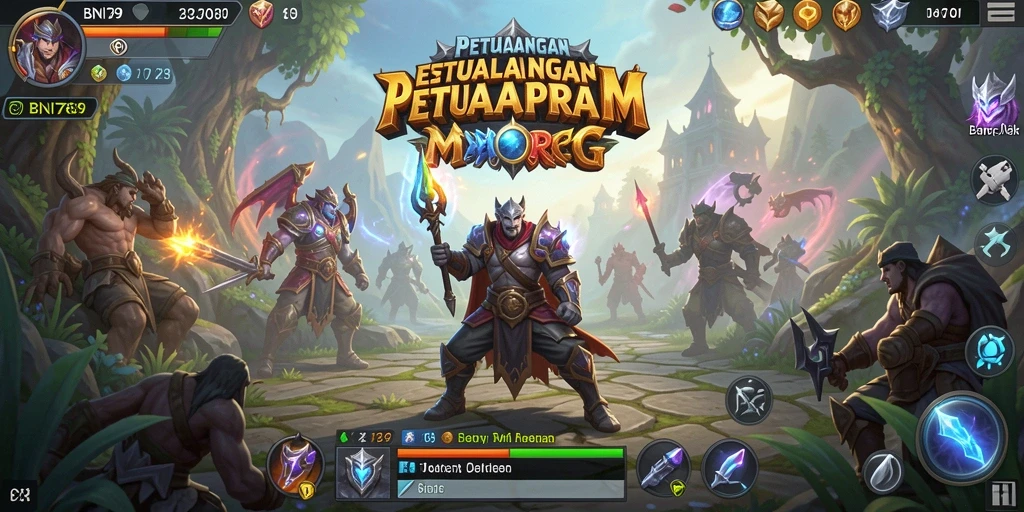 Gameplay BNI789 dengan petualangan epik dan pertarungan seru.