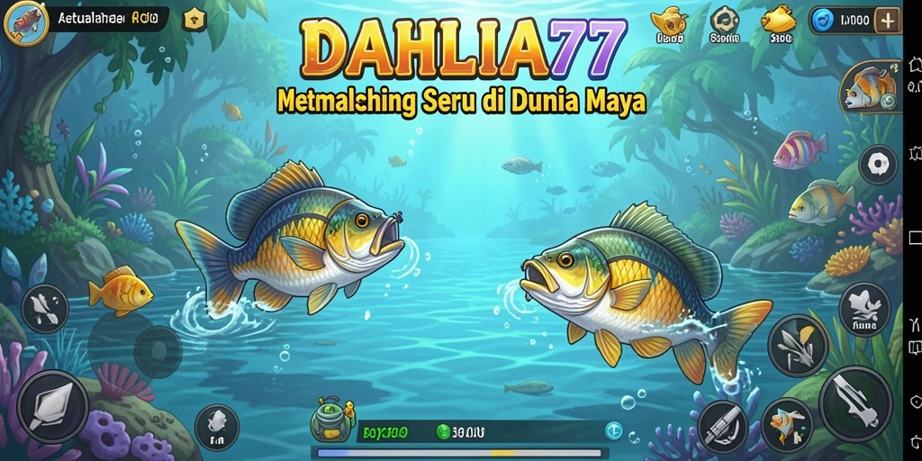 Gameplay menarik DAHLIA77 saat memancing ikan beragam.