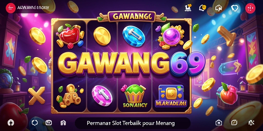 Tampilan gameplay seru di GAWANG69 saat memutar gulungan slot.
