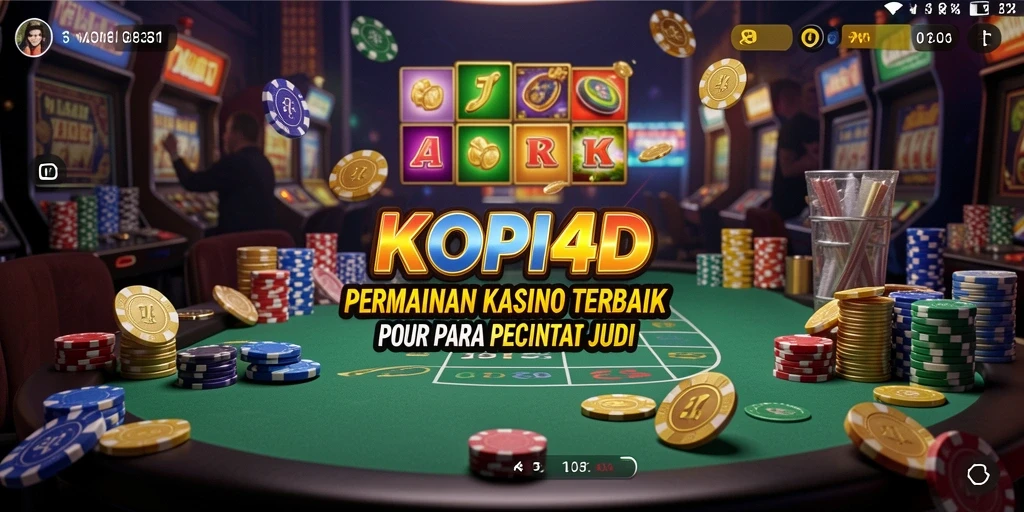 Gameplay KOPI4D yang mendebarkan dengan suasana kasino nyata.