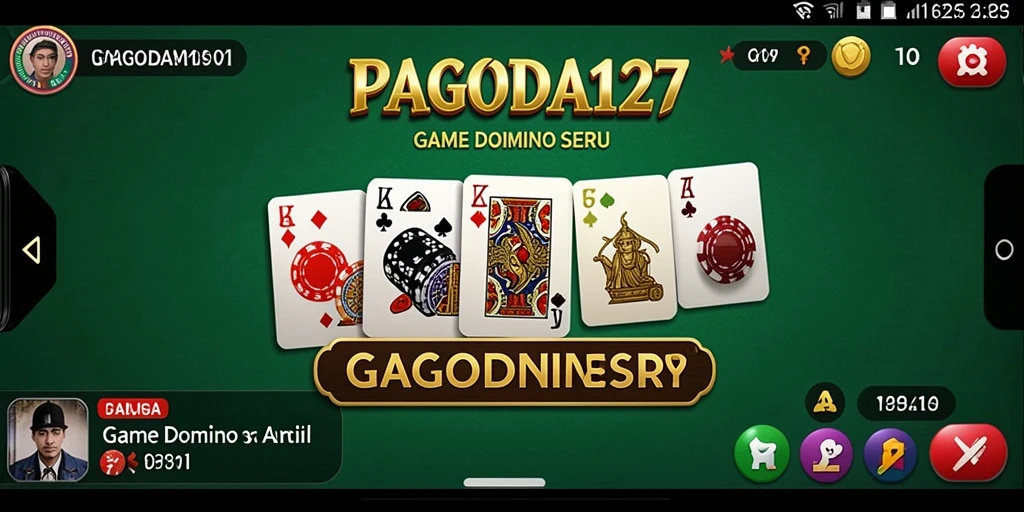 Tampilan gameplay seru dari permainan Domino PAGODA127.