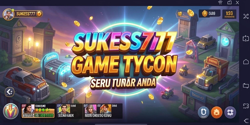 Tampilan gameplay <strong>SUKSES777</strong> yang menarik dan interaktif saat mengelola bisnis Tycoon.