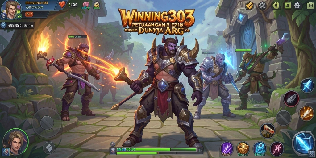 Tampilan gameplay menakjubkan dalam petualangan ARPG.