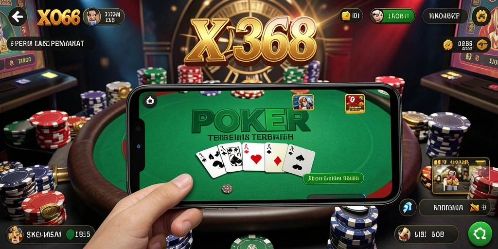 Tampilan menarik dari gameplay Poker yang seru di XO368.